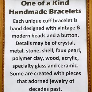 Handmade Bracelets with Vintage & Contemporary Elements